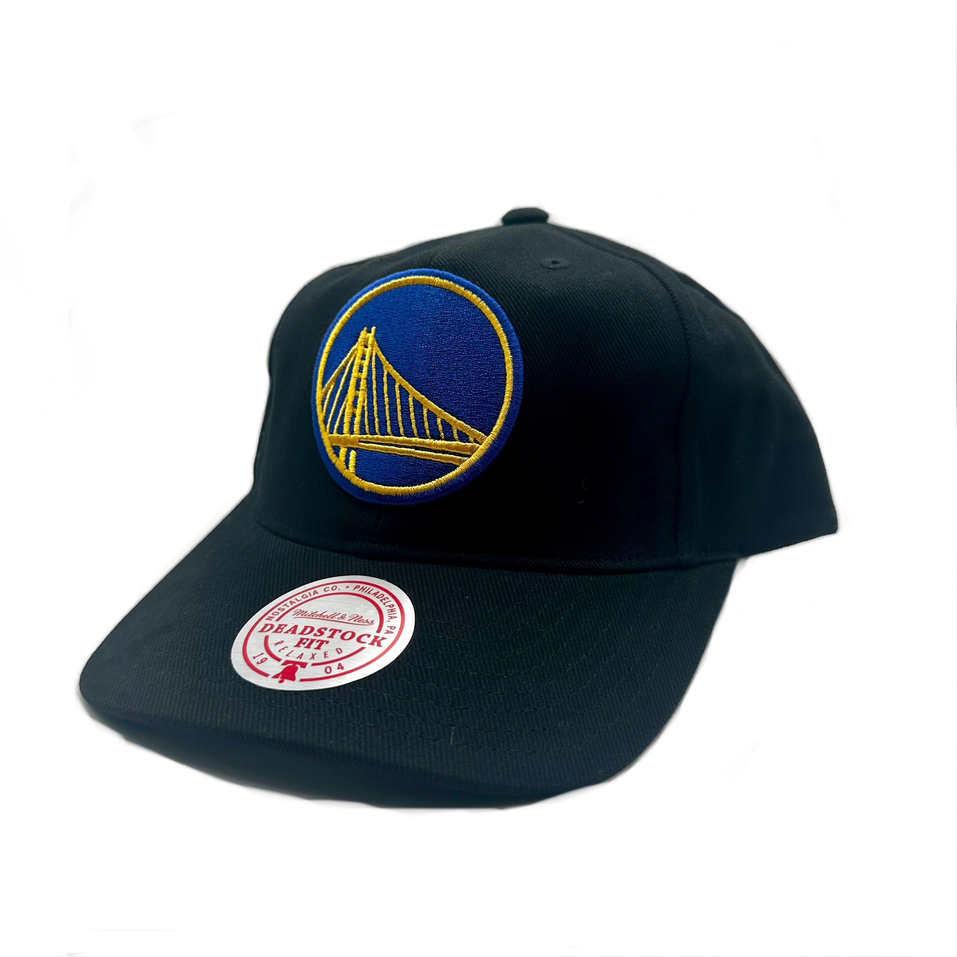 Golden State Warriors Hat - Black NBA Core Classic Deadstock Snapback - Mitchell & Ness